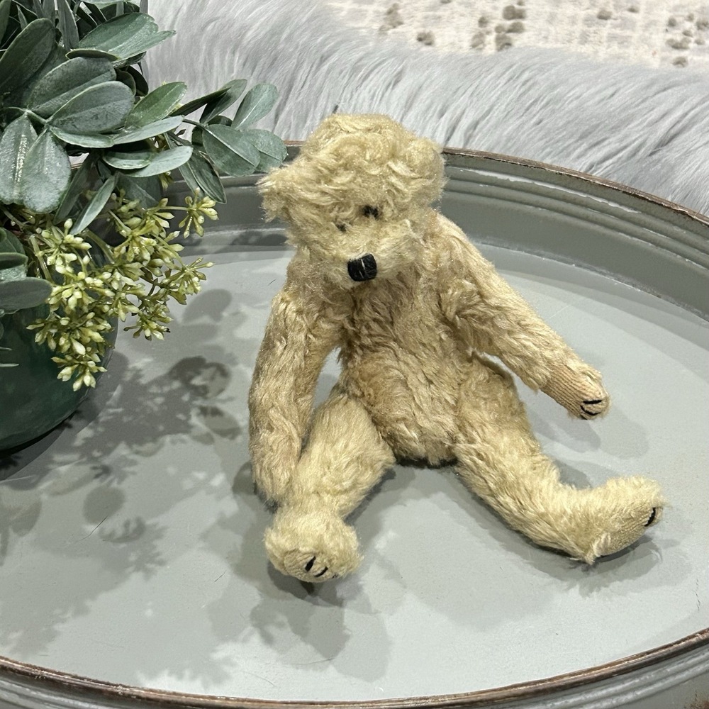 TY VTG 92' 1st Generation Attic Treasure Collectible Tiny Tim Jointed Teddy Bear